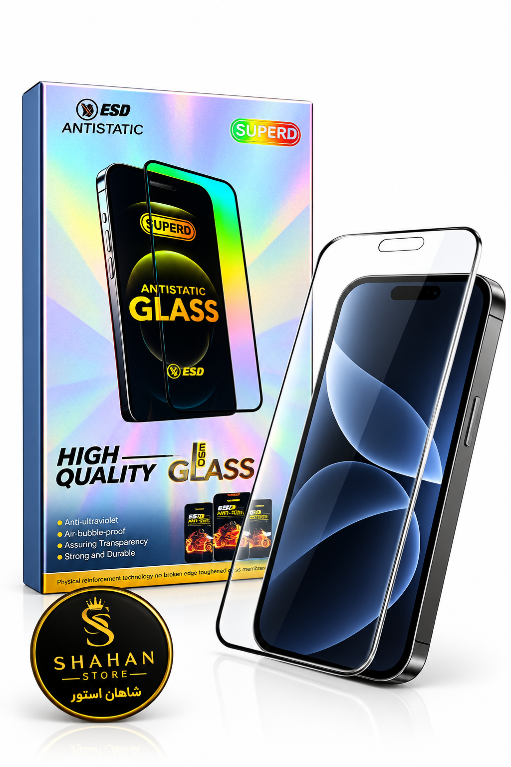 گلس مدل Superd ایفون X و XS و 11pro